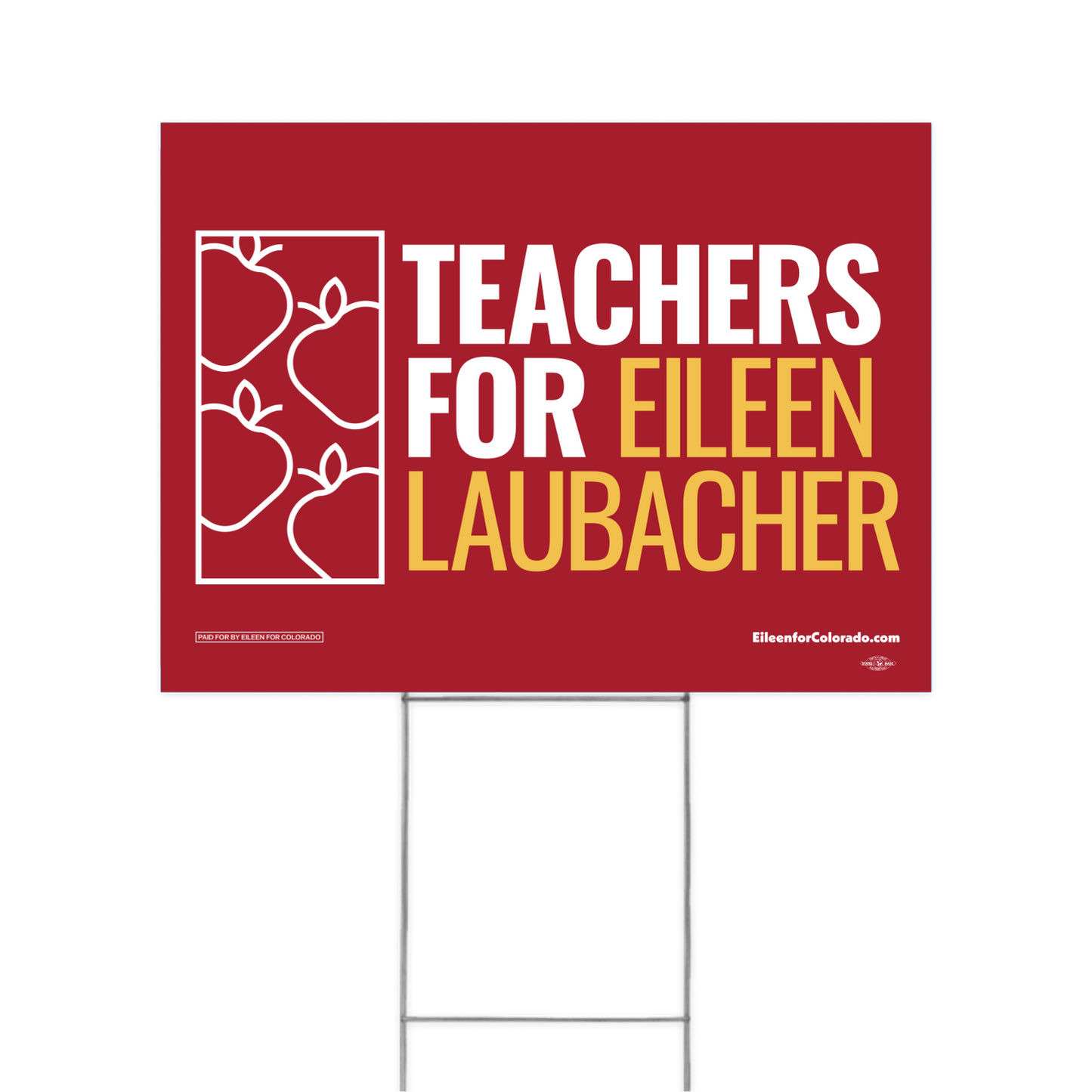 Teachers for Eileen Yard Sign