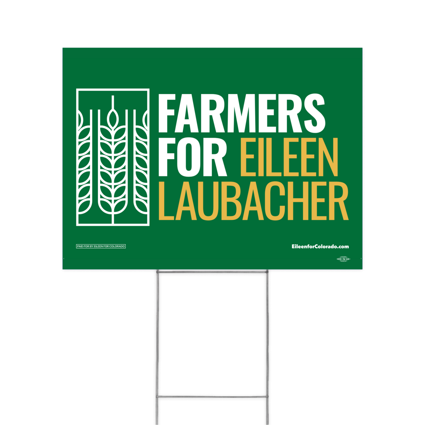 Farmers for Eileen Yard Sign